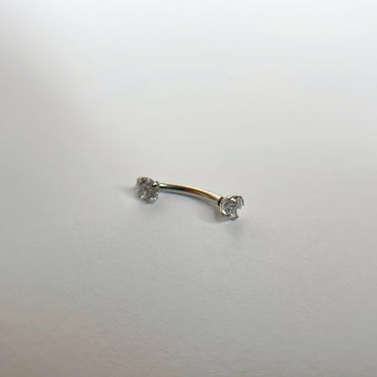 פירסינג בננה – עגיל פירסינג מזהב 14 קראט